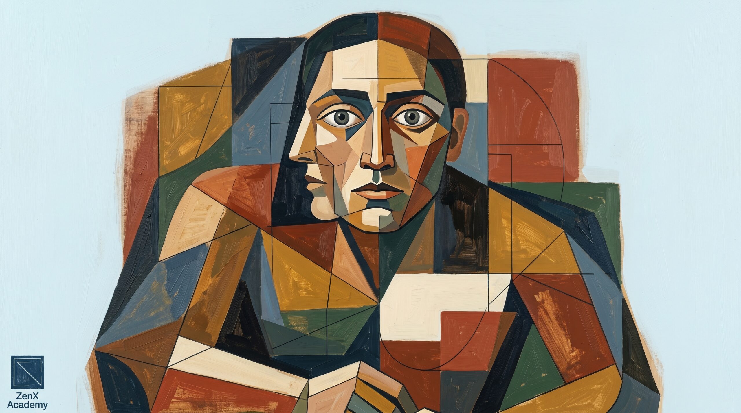 A fully realized cubist posture suggesting a new integrated way of standing in the world