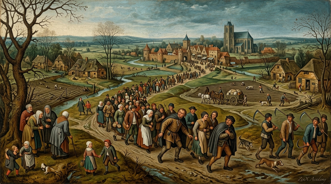 A large Flemish Renaissance painting