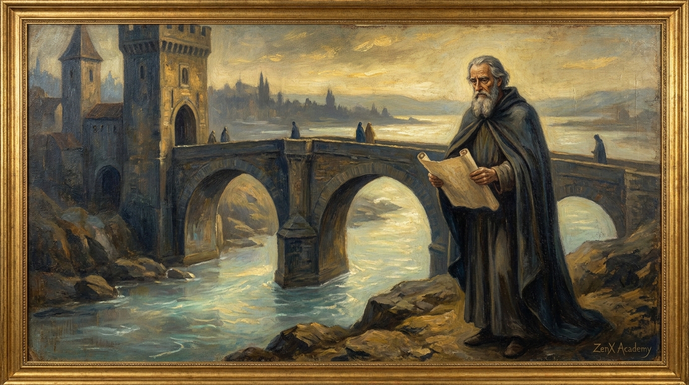 Monumental Symbolist oil painting