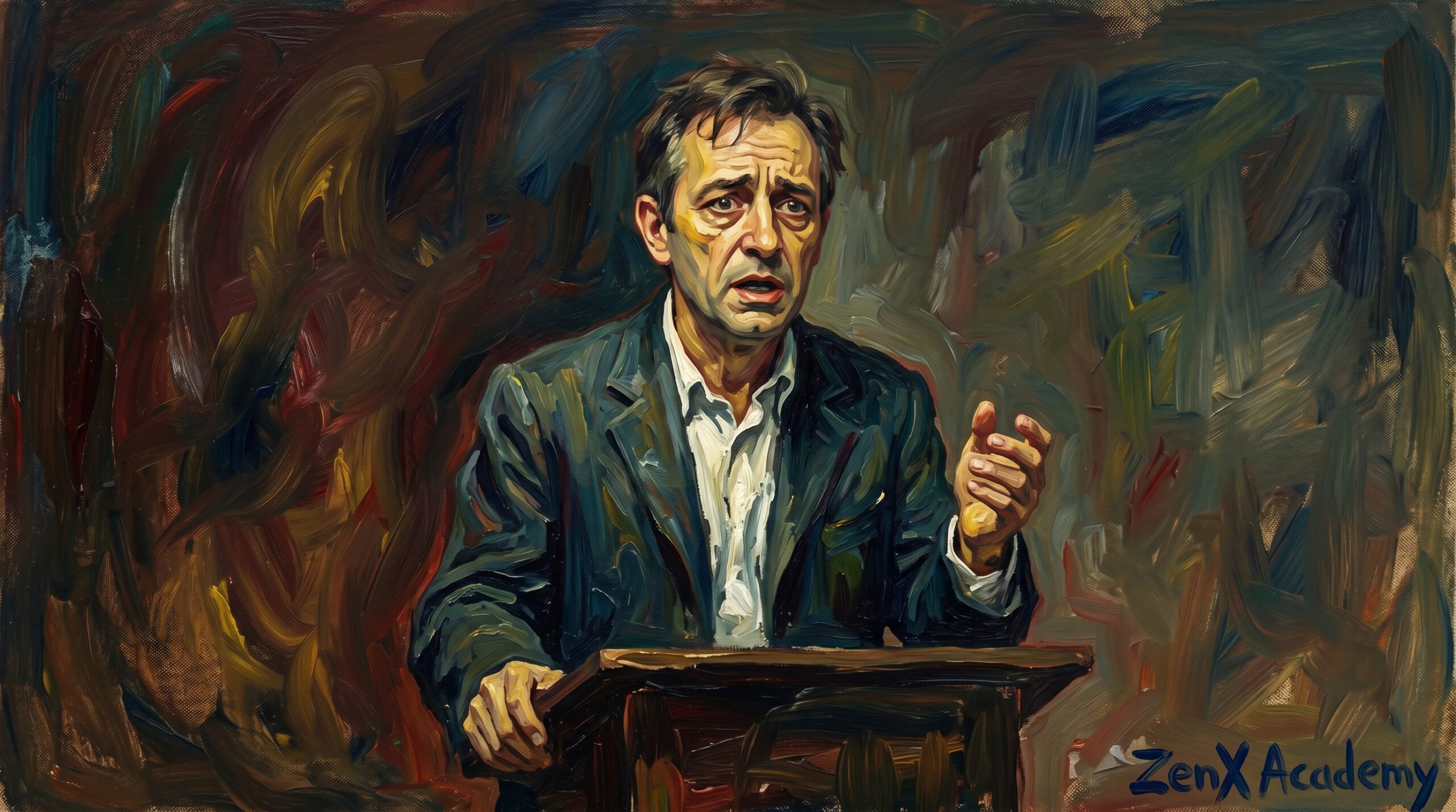 A person speaking with confidence, symbolizing the rule of visible knowing