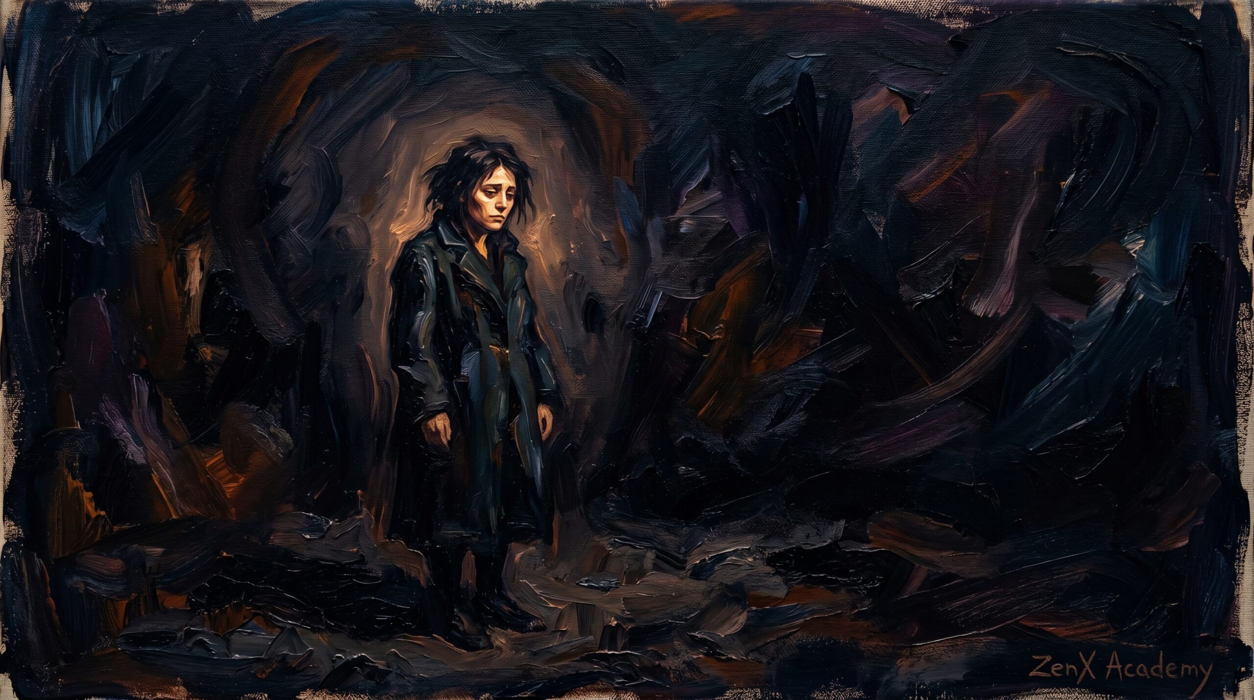 A person standing alone in a wide empty space, symbolizing the emptiness the Samiri protects against