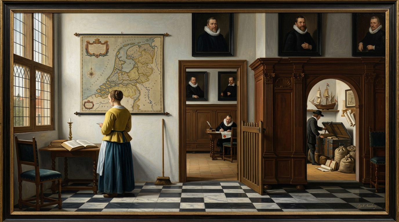 Allegorical painting of visual jurisdiction