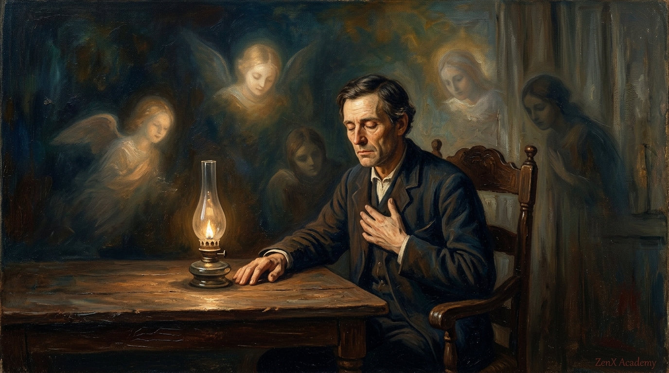Man listening to inner voice