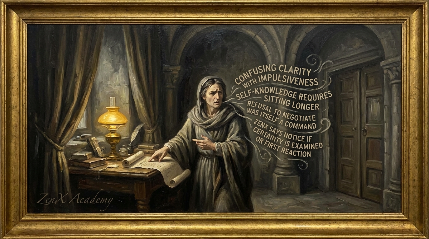 A person speaking with the framework's vocabulary representing borrowed authority