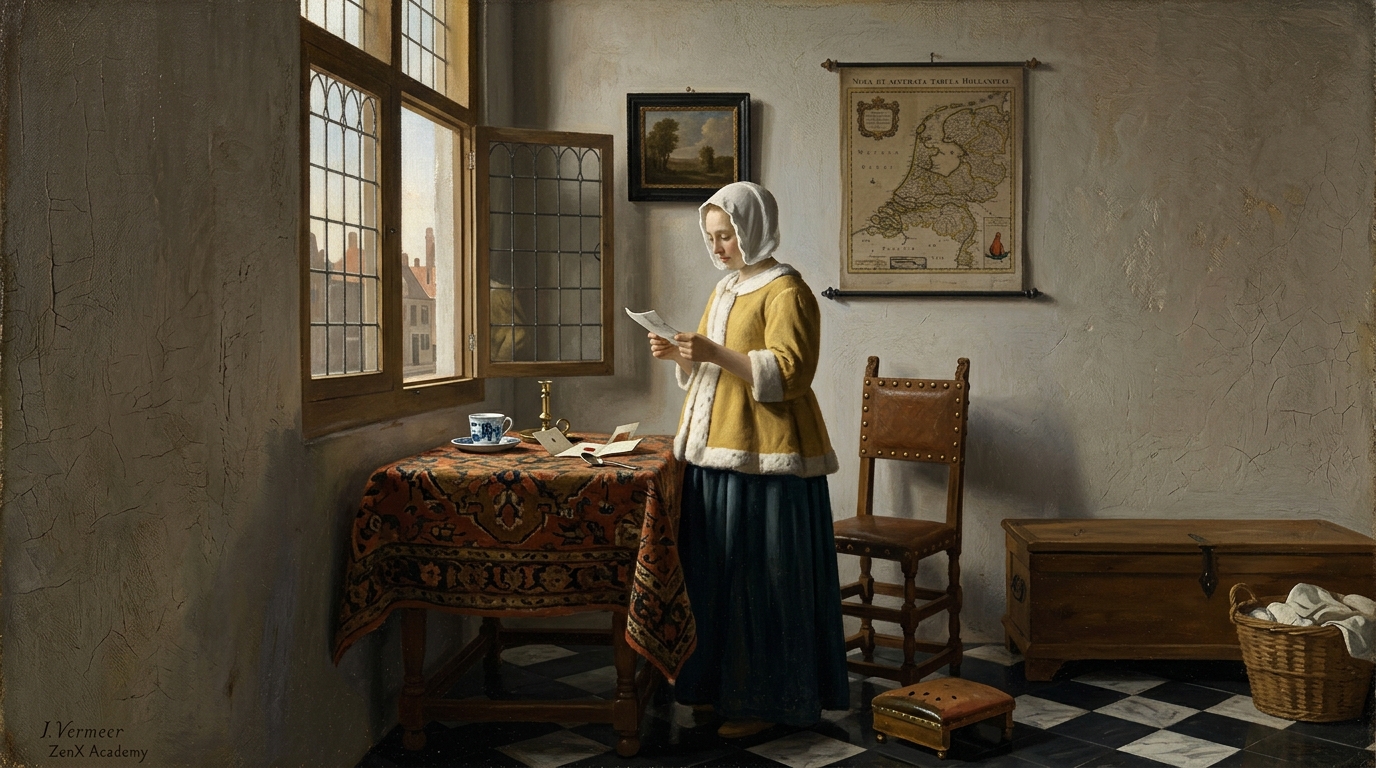 Person standing in interior
