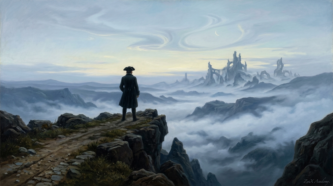 Traveler before transformed horizon