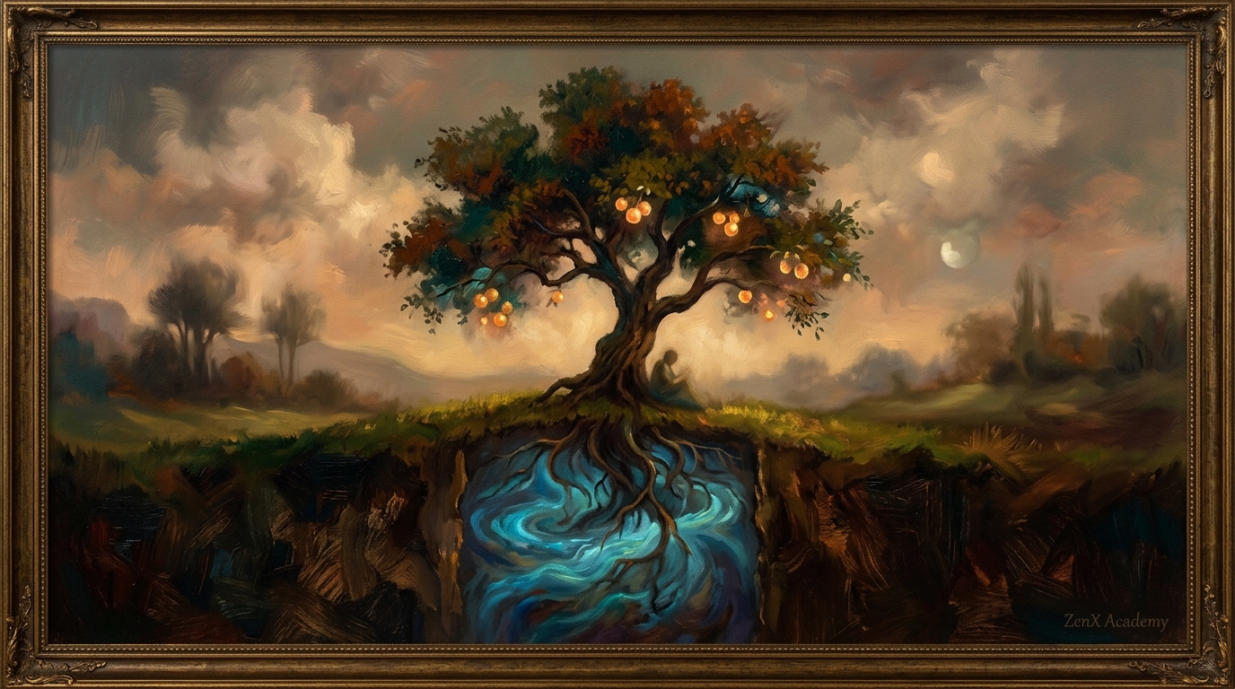 Tree with radiant waters