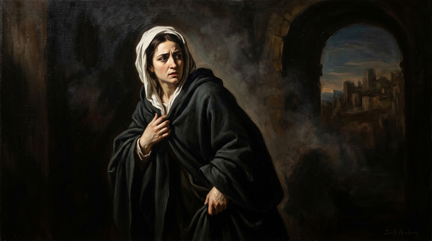 Woman turning her head backward